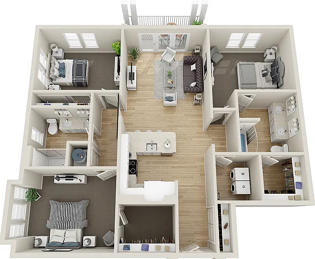 Floor plan B3