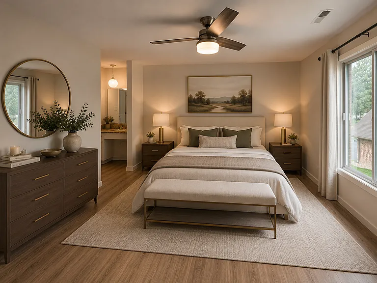 Primary Bedroom Virtually Staged