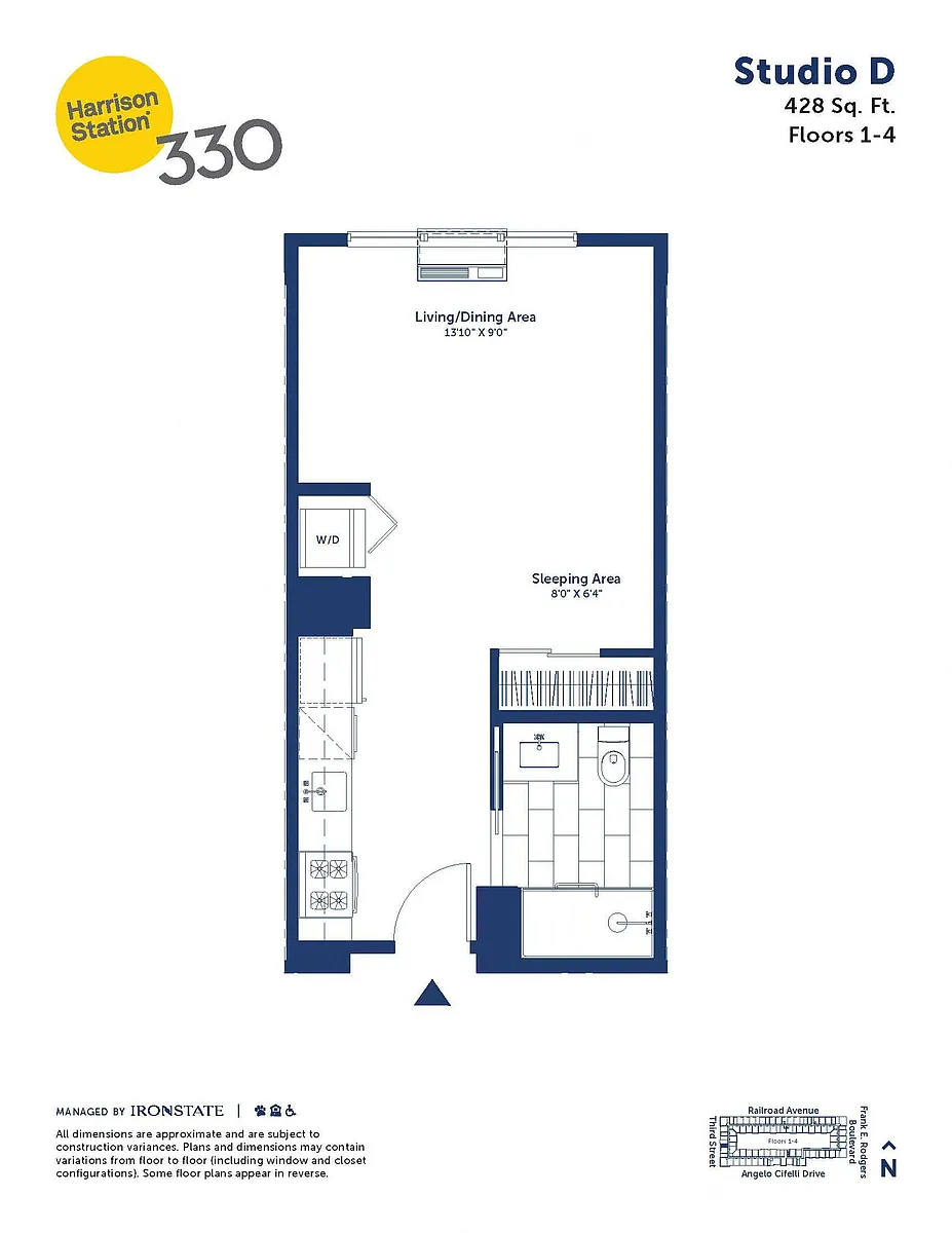 Floor plan Studio D