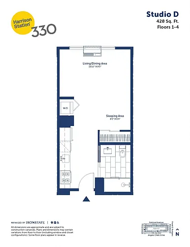 Floor plan Studio D