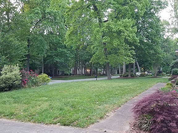 Quiet treelined Street view