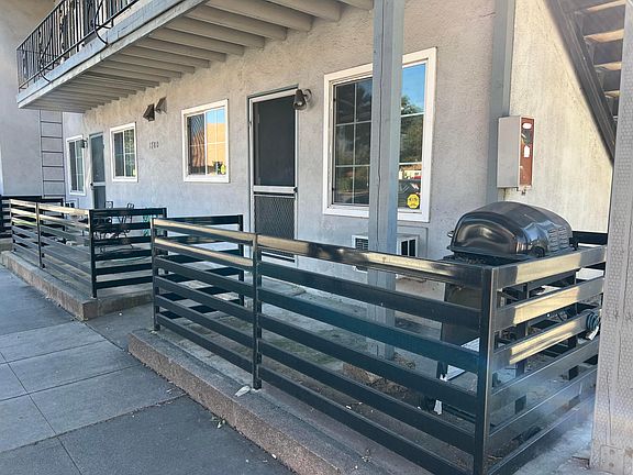 front entrance with patio
