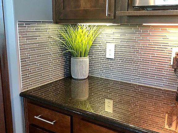Kitchen cabinetry and tile