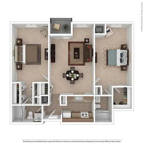 Floor plan Two Bedroom