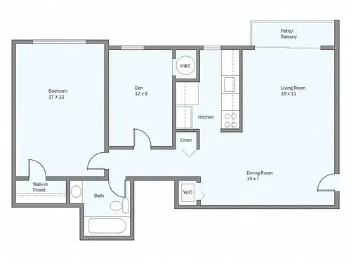 Floor plan Cambridge - Study
