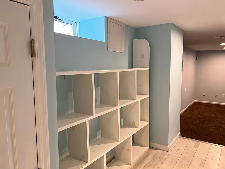 This area is furnished with a brand new refrigerator, Air Fryer and other handy things to cook if you don't use door dash.