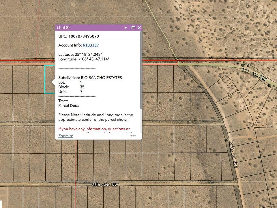 1st image of Rio Rancho Estates U7 B35 L4