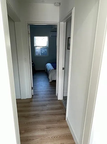 Laundry in unit with brand new washer and dryer.