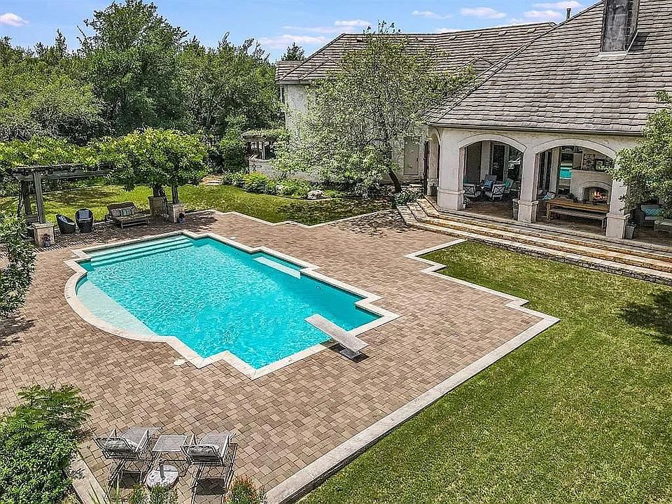 Pool and backyard
