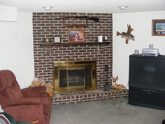 Fireplace in family room