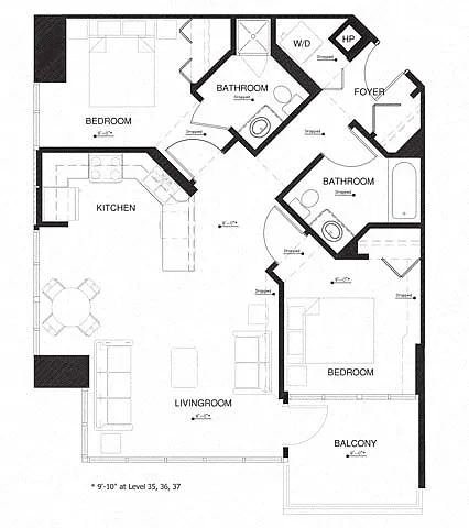 Floor plan 2V w Balcony Renovation 2