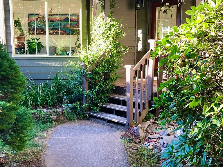 Front entrance to the house