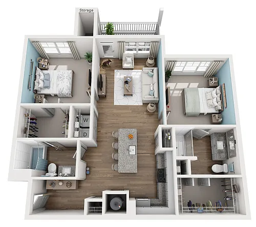 Floor plan 2B
