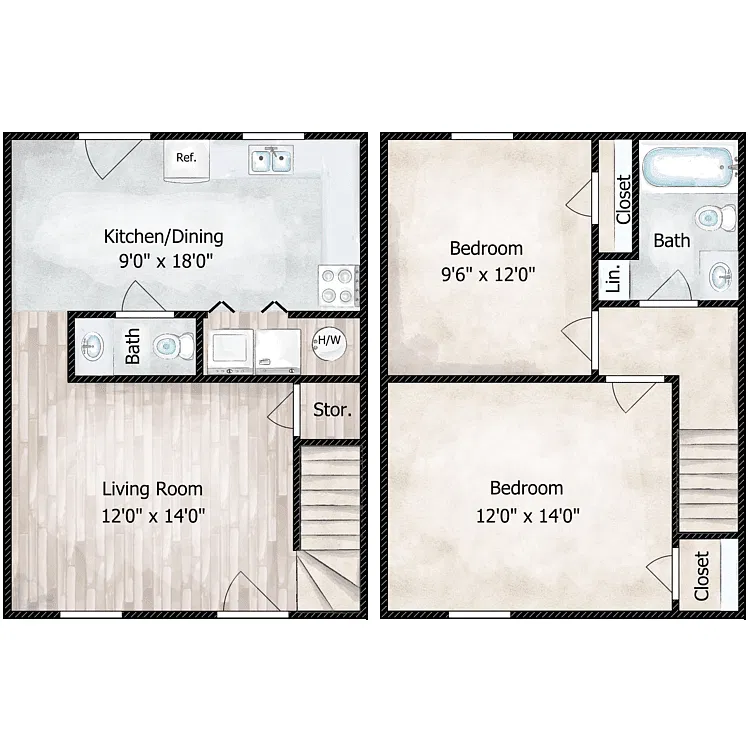 Floor plan The Brantley