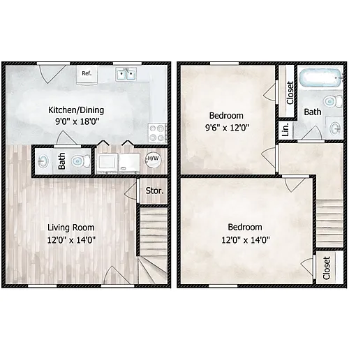 Floor plan The Brantley