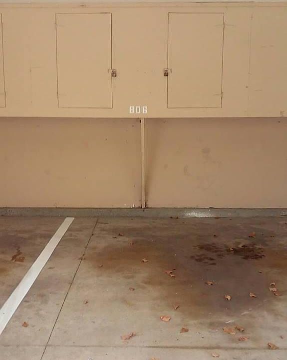 Covered parking with overhead storage