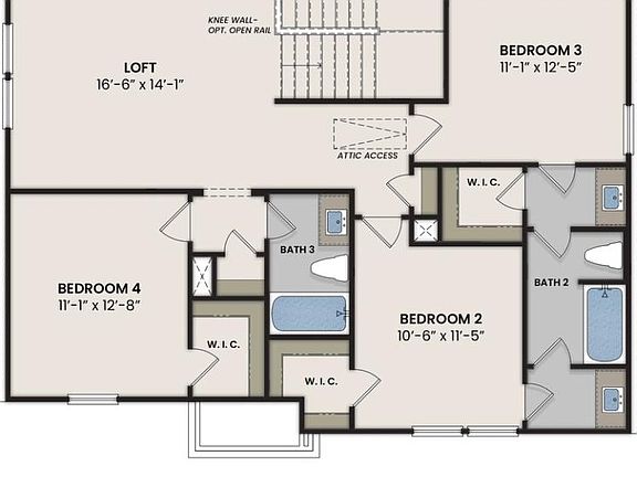 The Sycamore Second Floor Plan