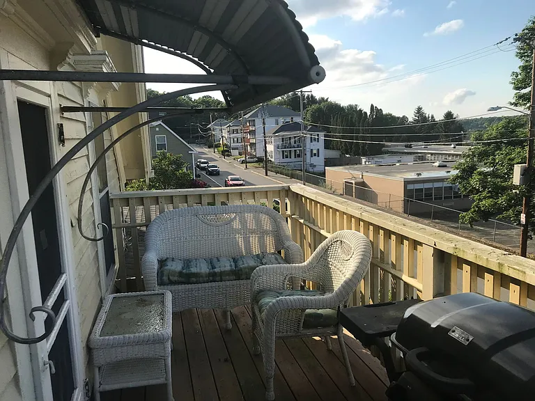 personal deck on the 2nd floor, front of house.