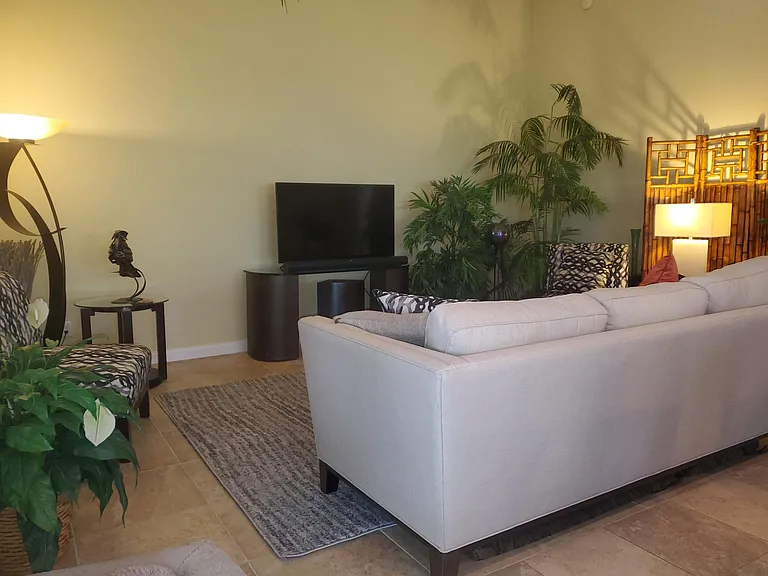 Family room with modern furniture