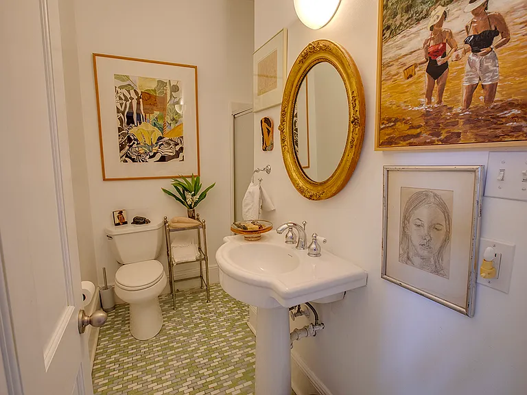 First floor bath (shower in back corner)