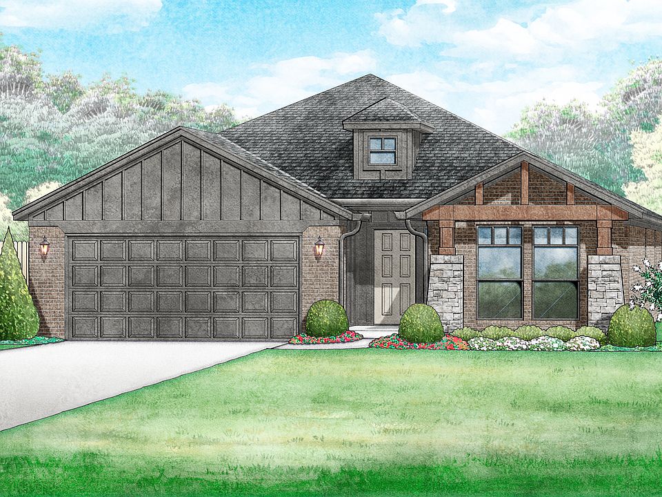 Mountain Cottage Inwood 3 Car- Elevation A
