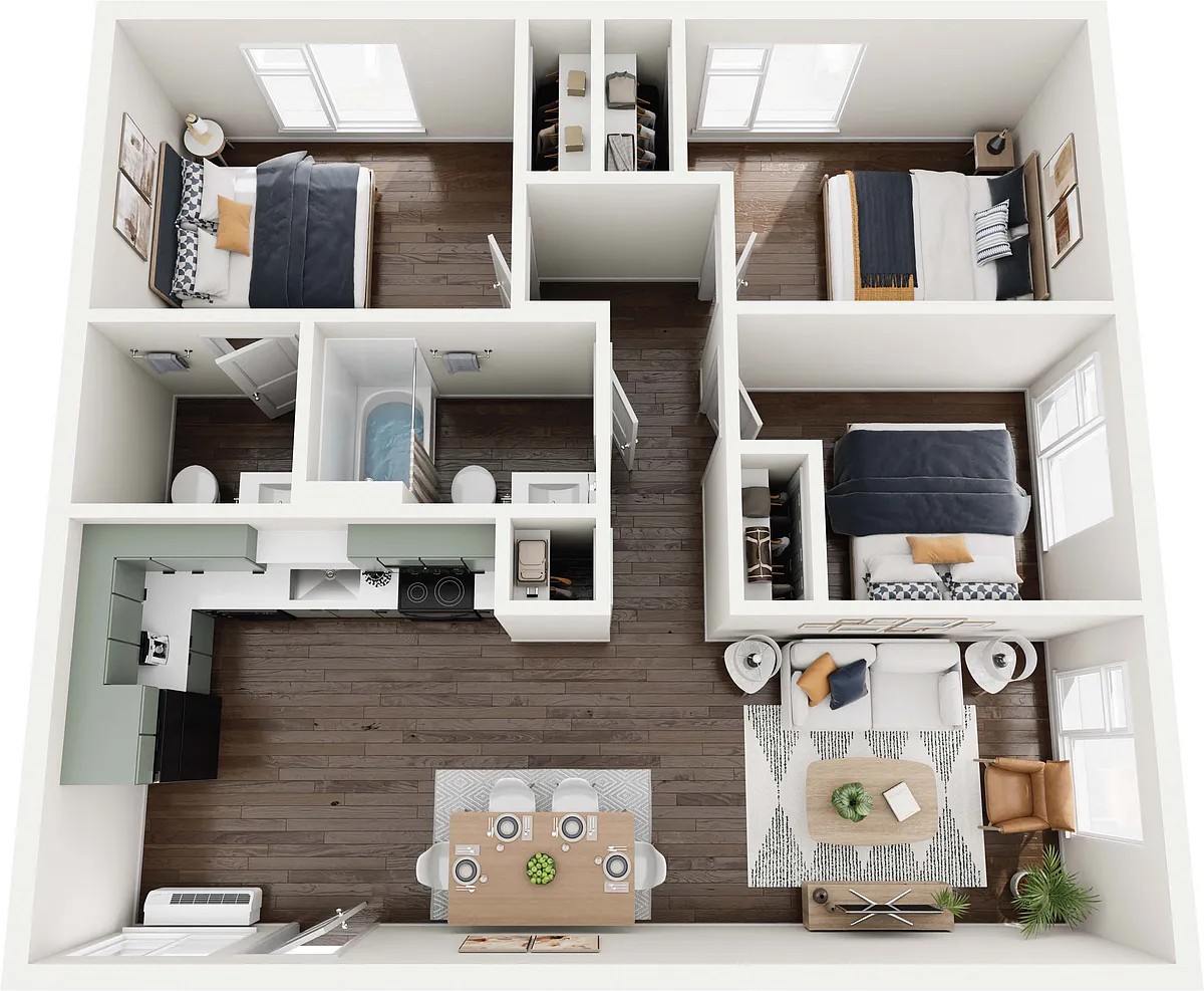 Floor plan Three Bedroom
