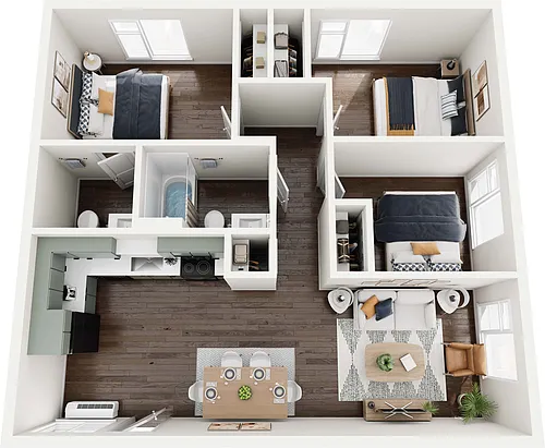 Floor plan Three Bedroom