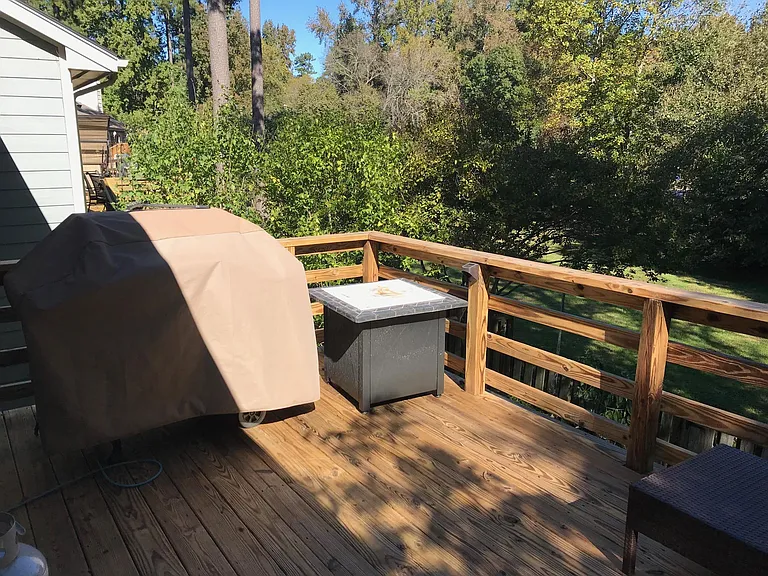 Upper deck off main living room