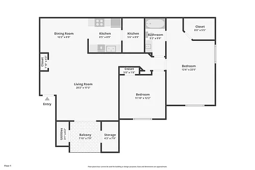 Floor plan 2 Bedroom