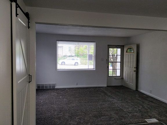 KItchen view into the living room.