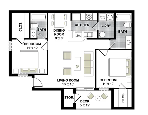 Floor plan Hampton