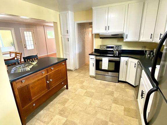Kitchen with antique bar.