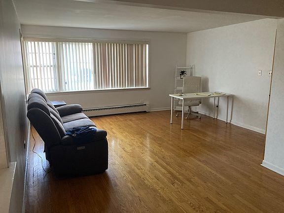 View into living room from dining room