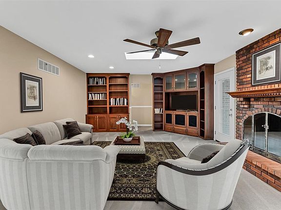 Virtual staged family room