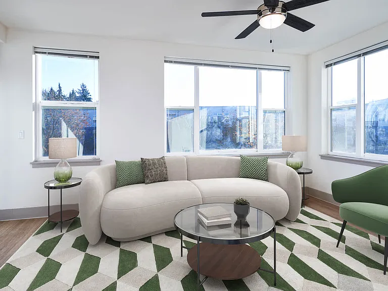Living Room with Balcony and Hard Surface Flooring