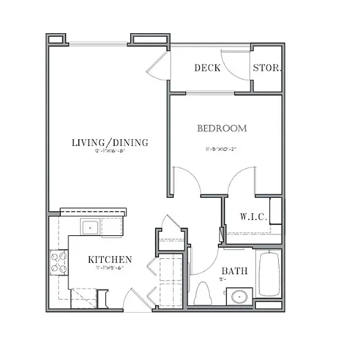 Floor plan 1B
