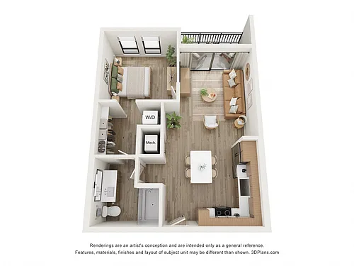 Floor plan A1D