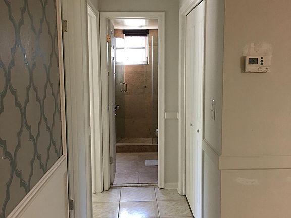 Hall way to restroom