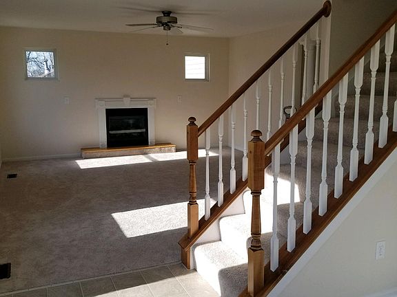 Gas fireplace in family room