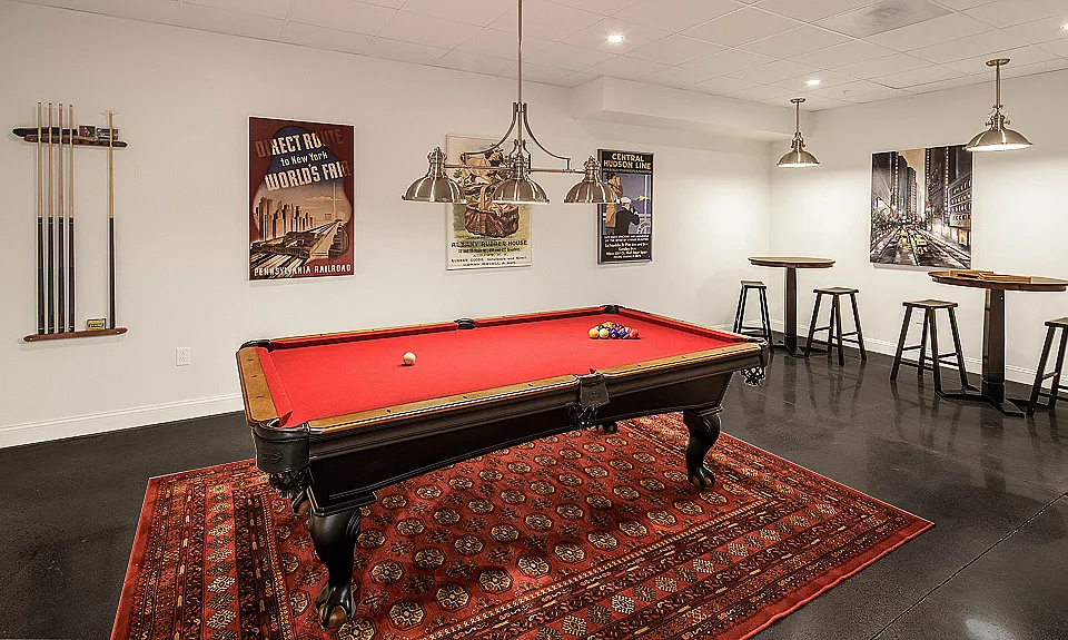 Tenants are permitted 24/7 access to the amenities on the ground floor of the building such as the Billiard Lounge.