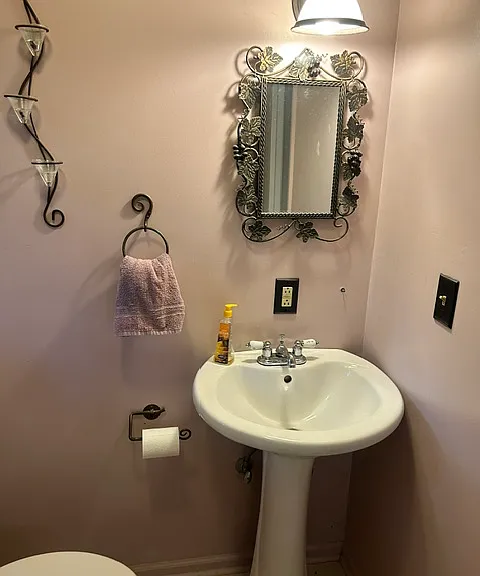 Half bath off kitchen
