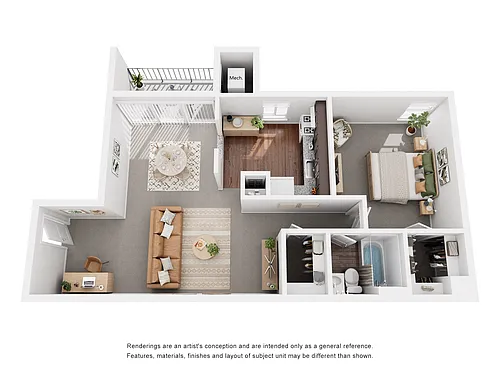 Floor plan 1 Bedroom