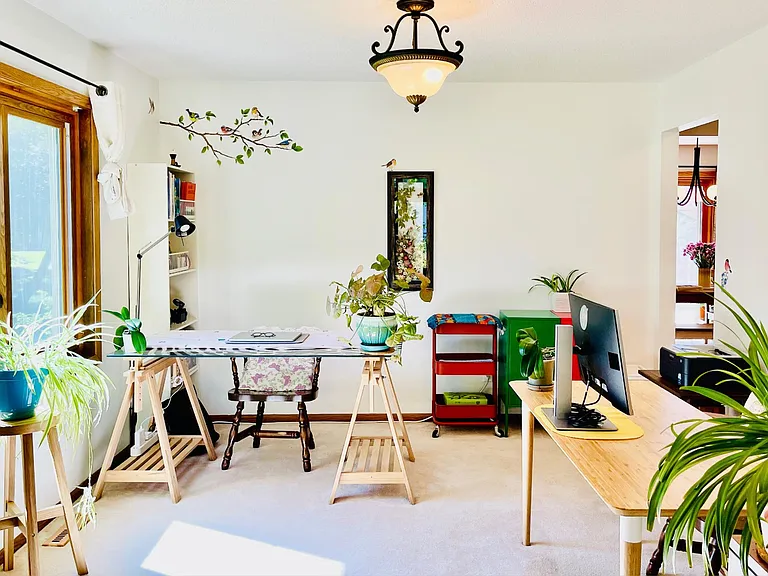 Office Room (Can be used as Formal Dining). Faces South, receives year-round beautiful sunlight. Perfect for winter indoor plants to enjoy sunlight.)