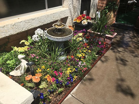front flower garden
