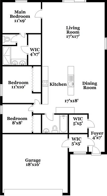 3 bed, 2.0 bath, 1451 sqft, $1,970 — Photo 2