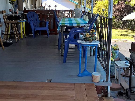 New steps added to back deck