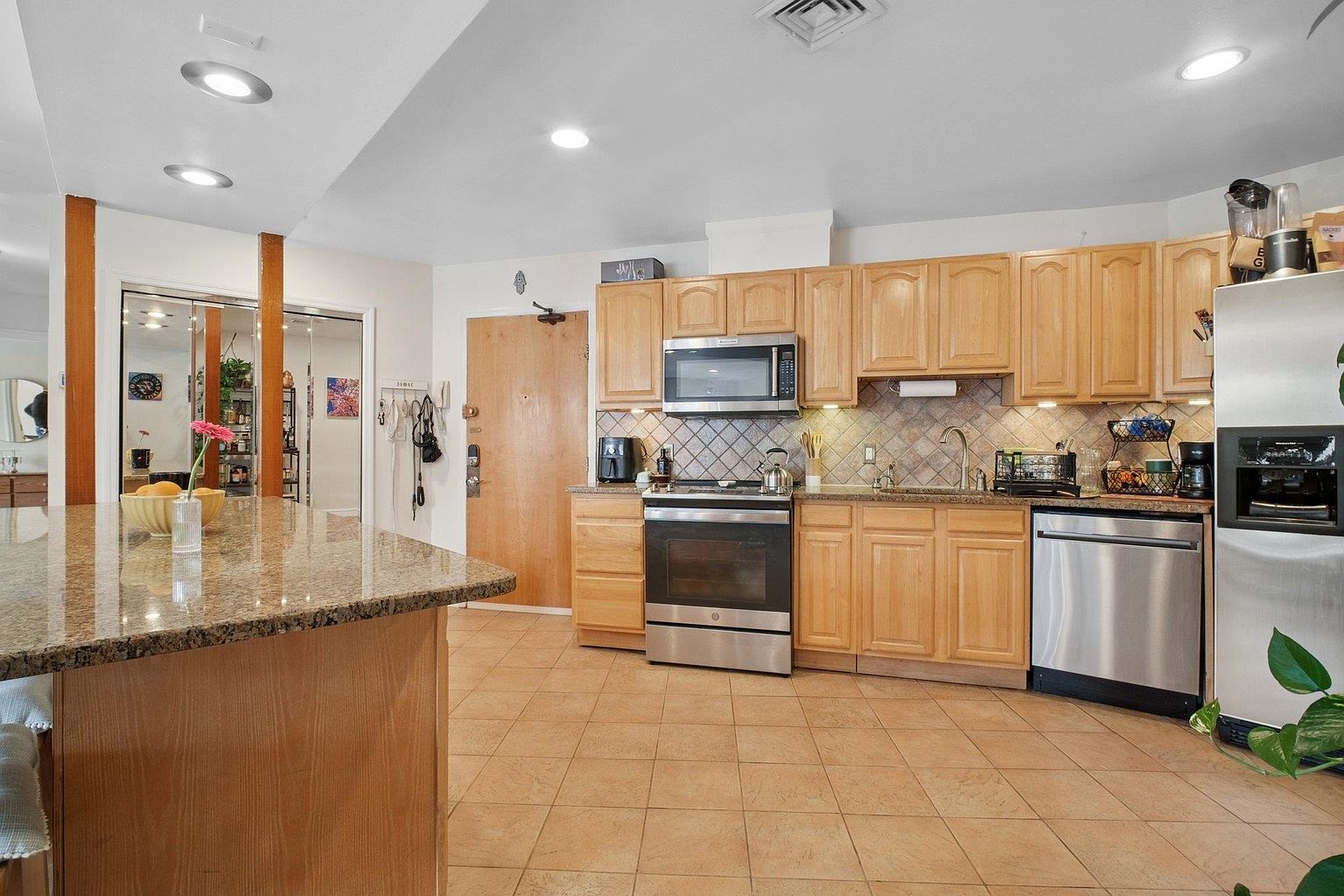Home with bright interiors and well-maintained exterior