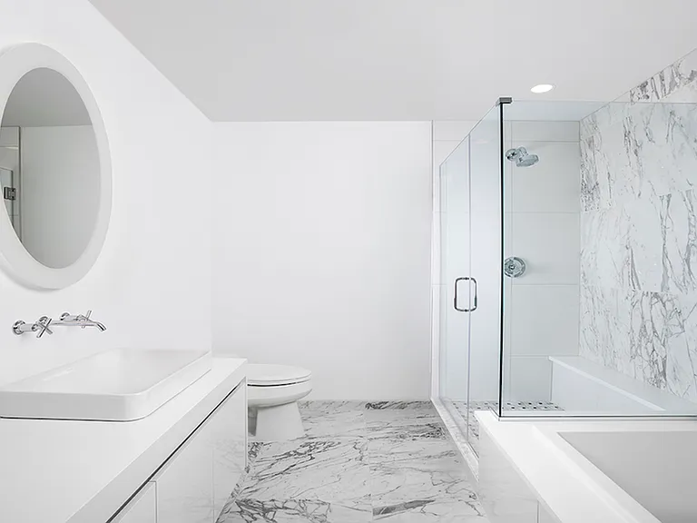 Treat yourself to spa-inspired bathrooms with illuminated mirrors