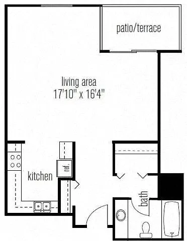 Floor plan Studio