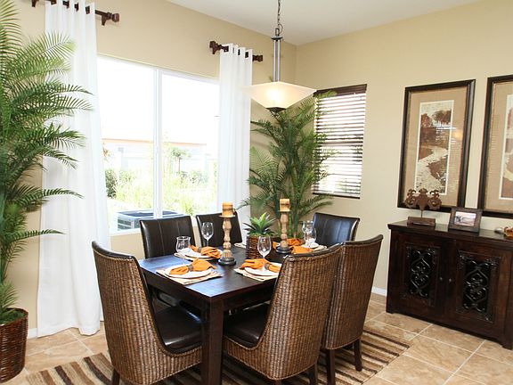 Intimate, sunny dining area